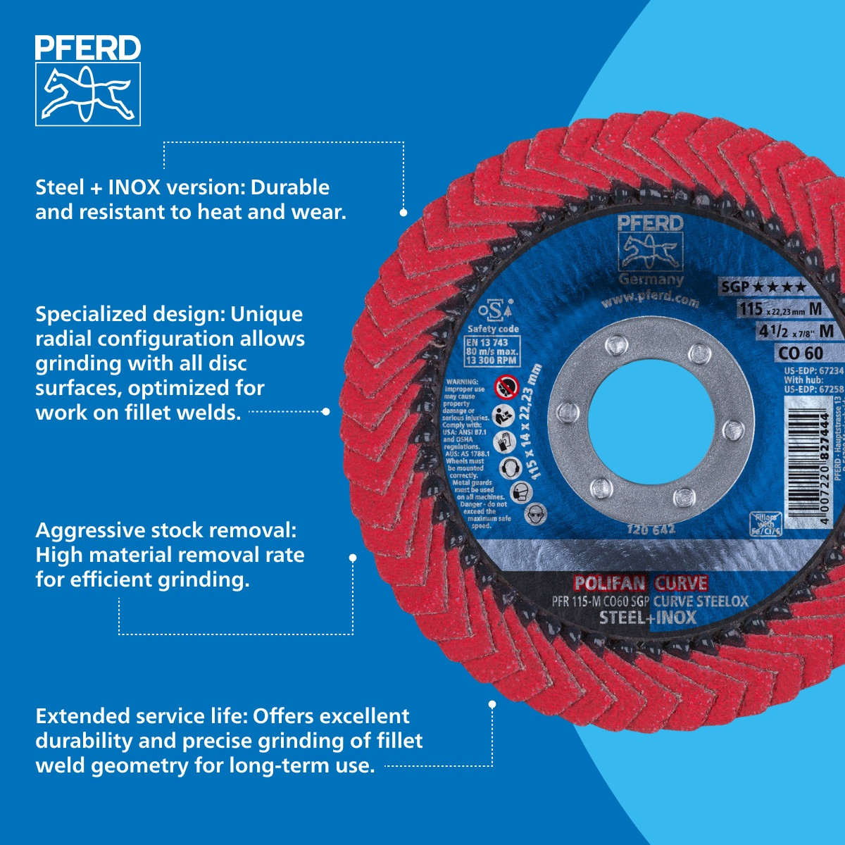 PFERD 67234 4-1/2
